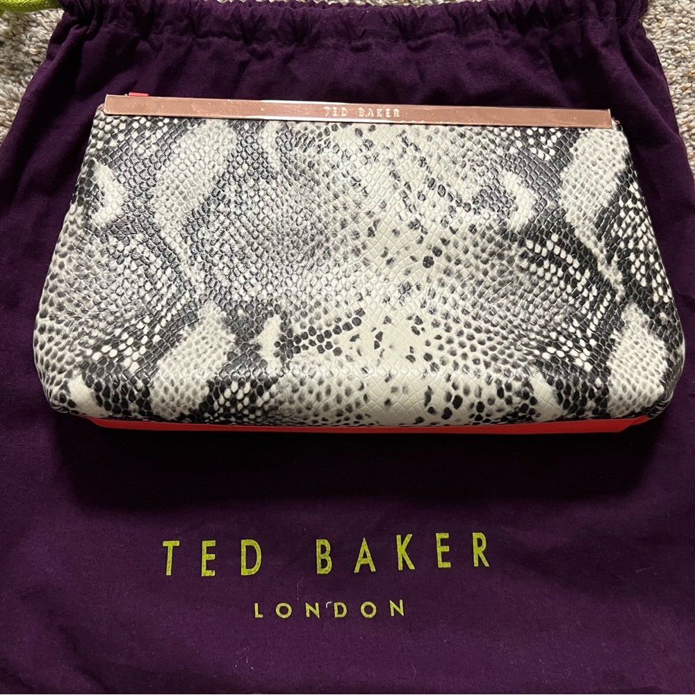 Ted Baker Exotic Snake Print Clutch